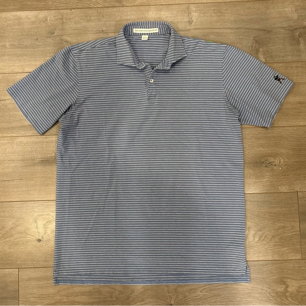 Holderness & Bourne Short Sleeve Performance Polo L Blue Robin Hood Golf Club